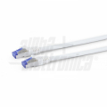 CAVO LAN RETE PATCH IN RAME CAT6A  Bianco S/FTP, LSZH - privo di Alogeni - 15mt