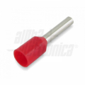 Terminale a bussola preisolato per cavo 1,5mm² - AWG16 - Rosso