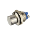 PULSANTE IN METALLO TESTA ALTA 16mm 2 CONTATTI A VITE N.O. IP67 36VAC 3A