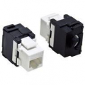 PRESA KEYSTONE MODULARE RJ45 8P/8C CAT6A compatibile CAT6 e CAT5E, da pannello