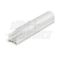 Profilo di alluminio con copertura in PMMA opaca rotonda - 2mt