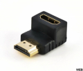 Adattatore HDMI M/F angolato a L 90°