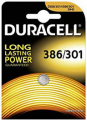 DURACELL BATTERIA OSSIDO DI ARGENTO BOTTONE 1,5V 386/301 BLISTER 1PZ