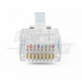 Connettore RJ45 passante Cat6