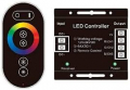 CONTROLLER PER STRISCIE LED TOUCH RGB CON TELECOMANDO E CENTRALINA 12/24V 18A MAX