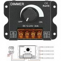 Dimmer Light-Controller Alimentazione striscia LED monocolore 12-24V 30A con luminosità regolabile