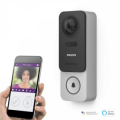 Philips WelcomeEye Link videocitofono connesso a batteria ricaricabile compatibile Alexa Google Home