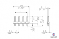 CONNETTORE STRIP DA C.S. 4 VIE PASSO 5mm  4, 12A, 2,5mm², 300V SAURO