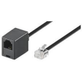 PROLUNGA LAN CAT6A S/FTP (PiMF) RJ45 con flangia di montaggio 3MT NERA