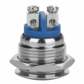 PULSANTE IN METALLO FLAT DA PANNELLO 16mm  IP65