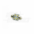 Lampadina a Led siluro SV8,5 - 0,9W - 10-30Vdc - Bianco freddo