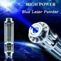 POTENTE PUNTATORE LASER BLU 450NM ILLUMINAZIONE FINO A 2 KM