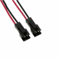 CONNETTORE JST SMR-02 NERO MASCHIO CON CAVETTI ROSSO/NERO 10CM