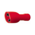 FASTON FEMMINA 4,8 mm ISOLATO ROSSO CAVO 1,5mm