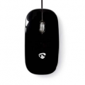 NEDIS MOUSE CON CAVO USB 1000 DPI 3 PULSANTI NERO