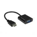 METRONIC ADATTATORE CONVERTITORE DA HDMI A VGA + AUDIO JACK 3,5mm