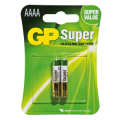 BATTERIA LR61 AAAA SUPER ALKALINE GP BLISTER 2PZ 1,5V 35mAh