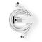 CAVO ANTENNA TV SPINA 90°-PRESA 90° 3MT BIANCO