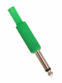 CONNETTORE JACK 6,3mm MASCHIO VOLANTE VERDE