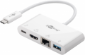 ADATTATORE HUB MULTIPORTA DA USB-C A HDMI Ethernet RJ45 USB 3.0 60W 2K 4K @ 30Hz