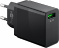 Caricabatterie rapido USB QC3.0 (18W) nero 3A