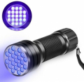 TORCIA ULTRAVIOLETTI 21 LED UV 390-400nM 3W Alluminio IP65