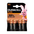 DURACELL PLUS +100% BATTERIA ALKALINA STILO AA MN1500 BLISTER 4PZ