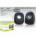 TEK ONE CASSE PER PC 2.0 ATTIVE USB TEKONE 4 OHM 5W