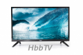 XORO Televisore SmartTV HDTV da 23,6 pollici con connessione 12V, triplo sintonizzatore HD integrato (DVB-S2/T2/C), HbbTV e lettore multimediale