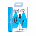 MIDLAND MA21-L PRO Microfono con connettore ad L, selettore VOX/PTT e cavo spiralato con presa 2 PIN Midland