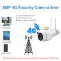 TELECAMERA DI VIDEOSORVEGLIANZA IP 4G 5MP CON SCHEDA SIM WI-FI