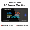 KEWEISI DISPLAY MISURATORE DI KWH VOLT AMPERE 50-300VAC 10A MAX