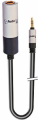 CAVO AUDIO JACK 3,5mm STEREO MASCHIO JACK 6,35mm STEREO FEMMINA 2mt X-PRO DOPPIA SCHERMATURA AUDIODESIGN
