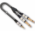 AUDIODESIGN CAVO ADATTATORE X-PRO DOPPIA SCHERMATURA JACK STEREO 3,5-2 JACK MONO 6,3 1,5MT