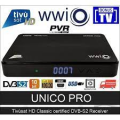 WWIO UNICO PRO DECODER SATELLITARE DVB-S/S2 HEVC TIVUSAT HD PVR
