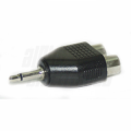 ADATTATORE AUDIO DA DOPPIA PRESA RCA A SPINA JACK 3,5MM MONO