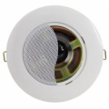 MINI DIFFUSORE DA INCASSO IMPERMEABILE IP41 100V 6W WOOFER 3" BIANCO FORO 10CM GLEMM
