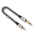 AUDIODESIGN CAVO ADATTATORE X-PRO DOPPIA SCHERMATURA JACK STEREO 3,5-JACK MONO 6,3 1,5MT