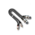 CAVO AUDIO 2 XLR MASCHIO 2 RCA MASCHIO STEREO 1,5mt X-PRO DOPPIA SCHERMATURA AUDIODESIGN