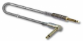 CAVO AUDIO JACK 6,35mm MONO MASCHIO JACK 6,35mm MONO MASCHIO 90° 0,5mt X-PRO TRIPLA SCHERMATURA AUDIODESIGN