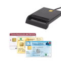 LETTORE SMART CARD USB  DNIE, ATM, IC, ID, CAC, SIM, smart card, smart card, carta fiscale e carta bancaria