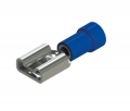 FASTON FEMMINA 4,8mm PREISOLATO BLU CAVO 1,5mm