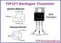 TRANSISTOR DARLINGTON TIP127 PNP 100V 5A TO220