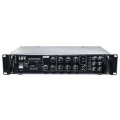 AMPLIFICATORE PA 6 ZONE 60W RMS CON PORTA USB/SD RMS 3AUX+3MIC OUTPUT 70V,100V o 4-16OHM	