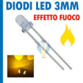 DIODO LED 3mm FLICKERING TREMOLANTE GIALLO 3,2V/3,4V