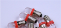 LAMPADINA LED E10 12V ROSSA