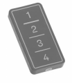 FACILE GRIGIO MULTI FREQUENZA 4CH 433mhz