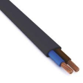 CAVO ELETTRICO BIPOLARE PIATTO GOMMATO NERO 2X1MM CONDUTTORI IN RAME