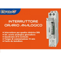 BRAVO TIMER OROLOGIO INTERRUTTORE ORARIO 24H ANALOGICO PER QUADRO 1 DIN