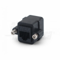 Presa passante da pannello RJ45 Cat6 - Presa RJ45 - Presa RJ45 - Nero